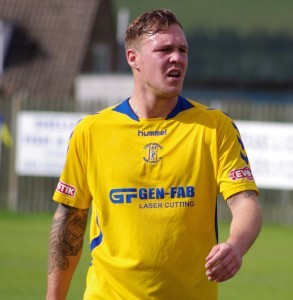 Defender Liam McFayden went in goal for Stocksbridge