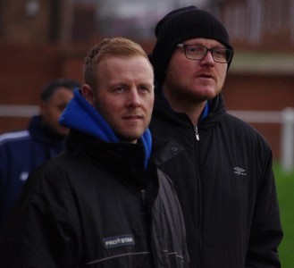 Glasshoughton Welfare joint managers Craig Wilkinson and Simon Houghton