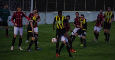 Action from Nostell Miners Welfare 4-0 Maltby Main
