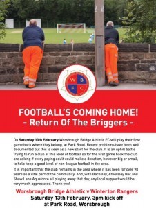 Worsbrough are calling out for support. Picture: theSaturdayBoy.co.uk