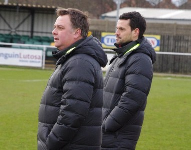 Maltby Main joint managers Mark Askwith (left) and Spencer Fearn (right) 