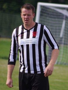 Brett Lovell scored twice for Penistone 