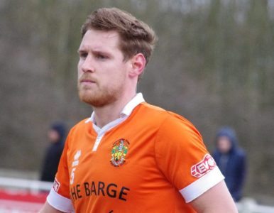 James Hurtley scored for Brighouse, but was later sent off