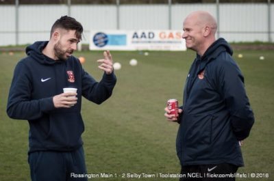 Reuben Pearse (left) and Nigel Emery (right) have been handed the permanent manager's position at Selby Town. Picture: Malcolm Bryce