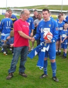 Chris Hilton pictured at his testimonial 