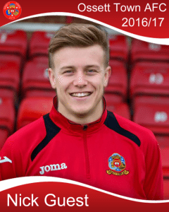 New Ossett Town striker Nick Guest