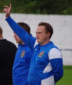 Pontefract Collieries manager Craig Parry is looking up