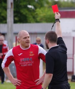 Mick Jones was red carded in pre-season while playing for Selby against Goole
