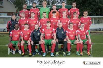 Set for battle: Harrogate Railway 2016/17. Picture: Caught Light Photography