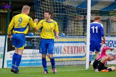 A goal for Ralph. Jassim Alali, who scored with his first touch, was Ralph's sponsored player. Picture: Mark Gledhill