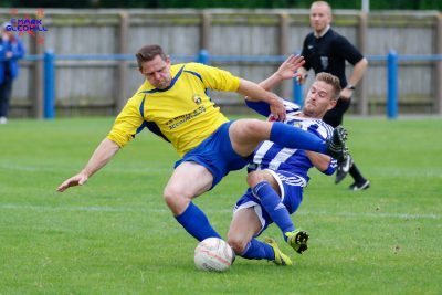 Andy Rowan, who scored in the game when Socrates played for Garforth, in action. Picture: Mark Gledhill