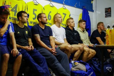 Ralph watched over the players in the dressing room