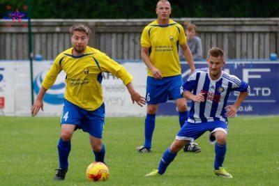 Current Garforth assistant manager Andy Sunley was a commanding presence in midfield. Picture: Mark Gledhill