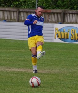 Paddy Miller, the new captain of Farsley Celtic