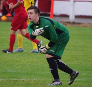 Selby goalkeeper Josh Archer made an excellent save from Brad Walker's effort in the second half