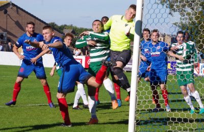 Late goal-mouth action