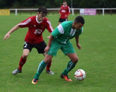 Jermaine Moyce (right) extended Glasshoughton's unbeaten run to seven games. Picture: Craig Dinsdale