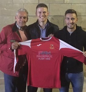 Selby chairman Ralph Pearse (left) with Pete Lawrie and Calum Ward