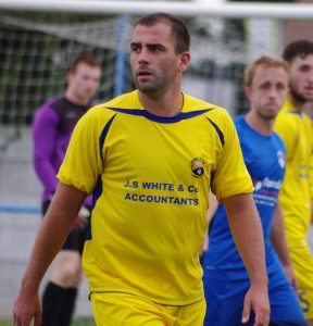 Simon Walton, in action for Garforth Town in August, scored a penalty for Guiseley