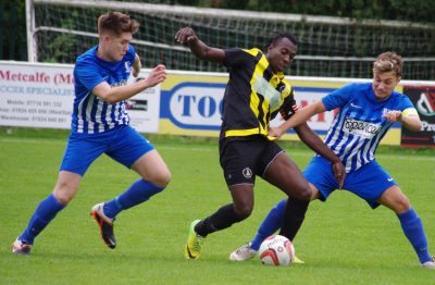 Nostell captain Franck Zalo battling