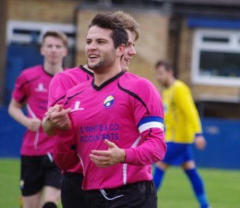 It was me: Garforth captain James Beaston claims his goal - which put Garforth 2-0 up