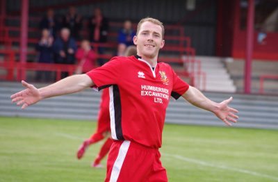 Bridlington striker Brett Agnew 