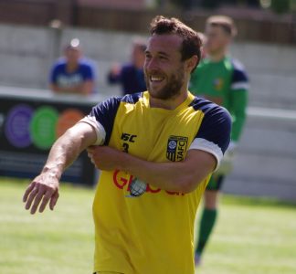New Goole AFC left-back Steven Jeff always plays with a smile on his face